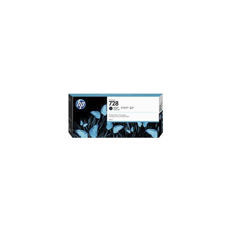 CARTUCHO HP 728 negro mate ALTA CAPACIDAD