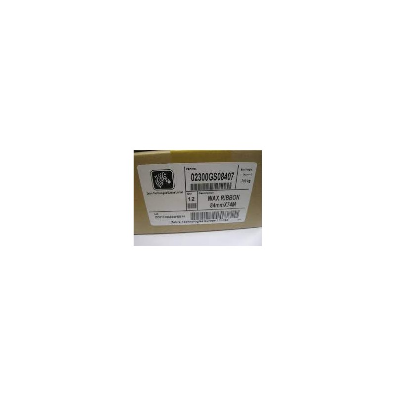 RIBBON ZEBRA 2300 WAX (02300GS08407) CERA