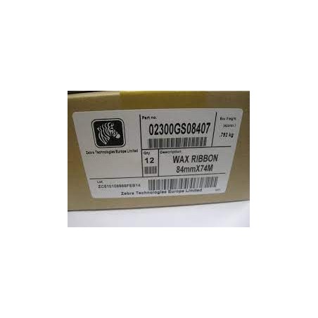 RIBBON ZEBRA 2300 WAX (02300GS08407) CERA