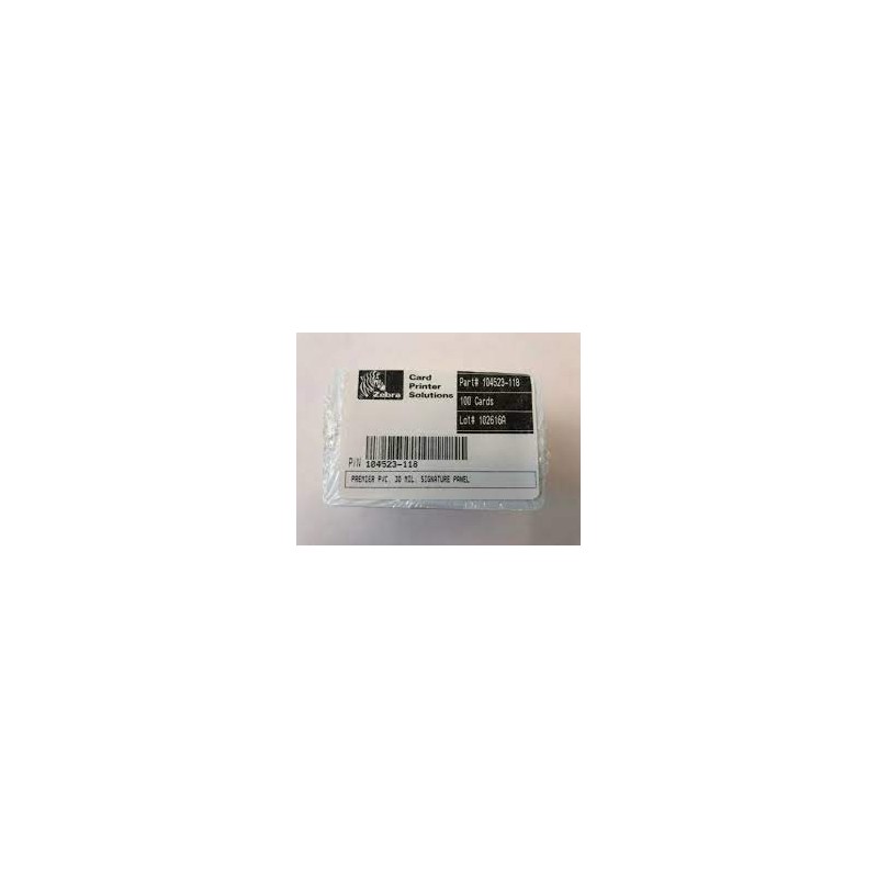 TARJETAS DE PVC ZEBRA (104523-118)