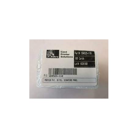 TARJETAS DE PVC ZEBRA (104523-118)