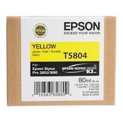 Cartucho EPSON STYLUS PRO 3880 (T5804) amarillo