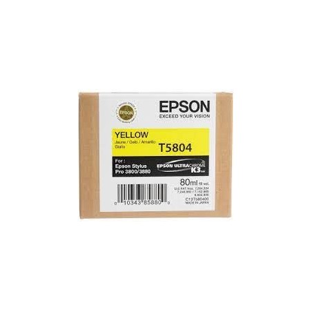 Cartucho EPSON STYLUS PRO 3880 (T5804) amarillo