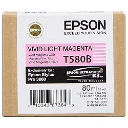 Cartucho EPSON STYLUS PRO 3880 (T580B) magenta vivo