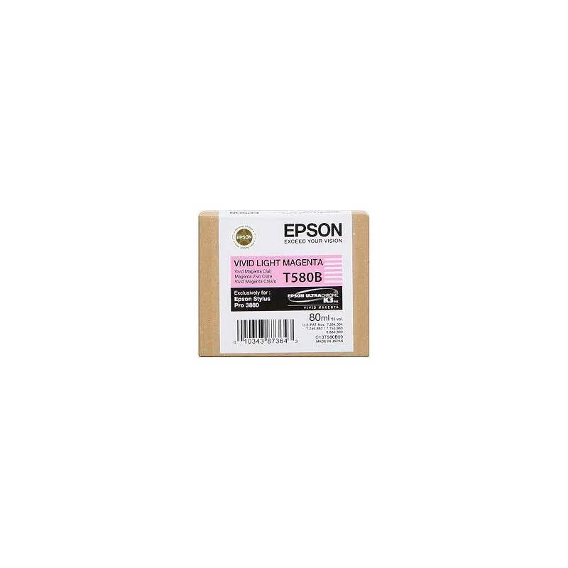 Cartucho EPSON STYLUS PRO 3880 (T580B) magenta vivo