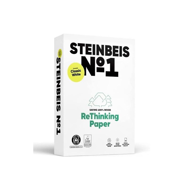 PAPEL DIN A4 RECICLADO 80GR. (STEINBEIS Nº1)